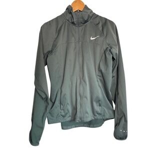 Nike Shield Running Jacket Women's Medium Full Zip‎ Athletic Reflective - Medium